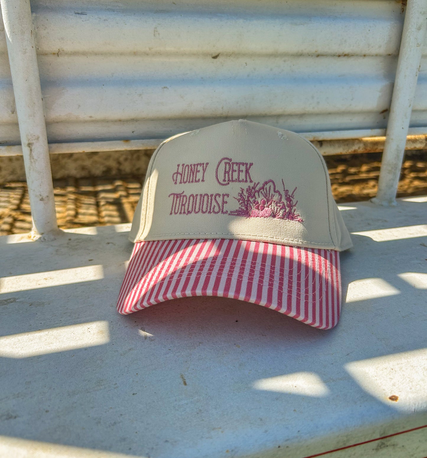 Pink Stripe Logo Cap